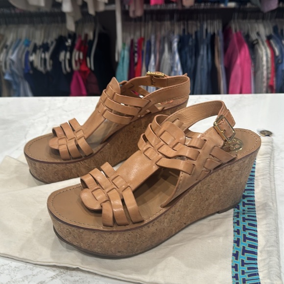 Tory Burch Rosalind Wedge Sandal - Picture 2 of 4